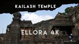 KAILASH TEMPLE in 4k Ultra HD  Cave no 16 Kailash Temple  at ELLORA CAVES in 4k Aurangabad [upl. by Ainoyek]