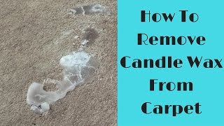 How to Remove Candle Wax from Carpet [upl. by Sorvats]