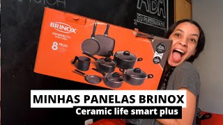 TUDO SOBRE AS PANELAS DA BRINOX CERAMIC LIFE SMART PLUS [upl. by Natsreik]