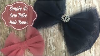 Tulle Hair Bows [upl. by Janifer180]