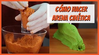 Cómo hacer arena cinética  DIY [upl. by Anirehtak]