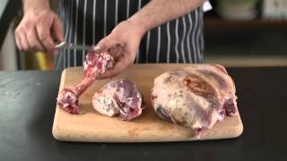 How To  bone and butterfly a leg of lamb [upl. by Macintosh]