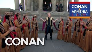 Conan Dances At The Garni Temple  CONAN on TBS [upl. by Fee]