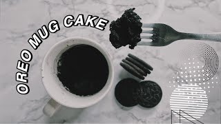 EASY 2 INGREDIENT OREO MUG CAKE ♡  ShayBrit [upl. by Rilda995]