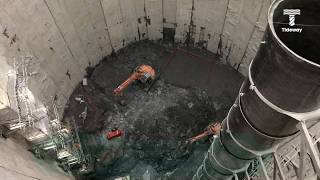 How to construct the giant Super Sewer shaft at Battersea [upl. by Ylrebmi209]