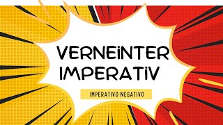 52 Spanisch lernen Verneinter Imperativ  imperativo negativo [upl. by Olbap]