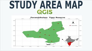 Prepare Study Area Map Easily QGIS [upl. by Rennane129]