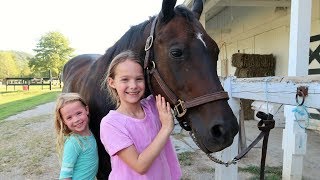 Addys First Horseback Riding Lesson [upl. by Synn]