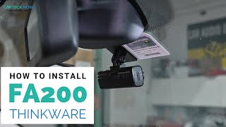 How to Install Thinkware FA200 Premium HD Dash Camera [upl. by Secrest]