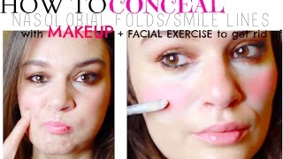 How to Cover up Nasolabial folds with Makeup [upl. by Adalia738]