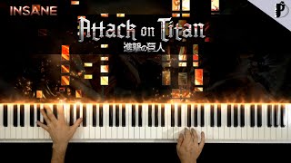 Attack on titan INSANE Piano  Shinzou wo Sasageyo Season 2 OST [upl. by Prima311]