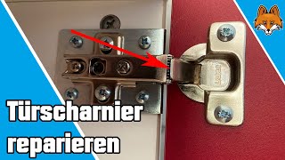 Schranktür Scharnier reparieren  ausgebrochenes Scharnier reparieren 🔧 [upl. by Sissie293]