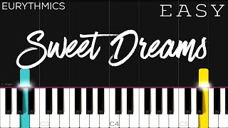 Eurythmics  Sweet Dreams  EASY Piano Tutorial [upl. by Cloris]