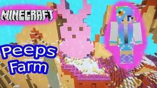 Minecraft Giant Bunny PEEPS Chick Farm Cookie Swirl C Video [upl. by Agiaf]