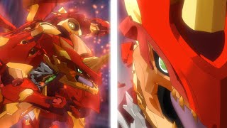 Bakugan Dragonoid Super Evolution TITAN Dragonoid Battle [upl. by Qifar662]