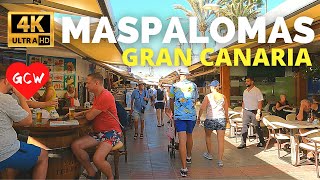 MASPALOMAS Gran Canaria October 12 2023 🔴 Seaside palm beach to Lopesan Faro Collection Hotel [upl. by Alcina]