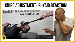 Chiropractic Adjustment Physio Reaction [upl. by Suoiradal]