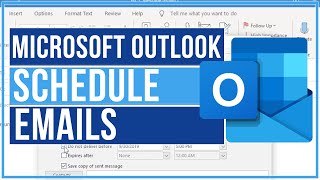 How To Schedule An Email In Outlook  Full Tutorial [upl. by Sucramej]