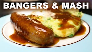 Quick bangers and mash  onion and Marmite gravy  Irish champ [upl. by Anuahsar230]