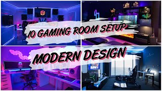 10 GAMING ROOM SETUP MODERN DESIGN [upl. by Kilam866]