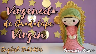 13 How to crochet virgin amigurumi doll english sub  Cómo tejer virgen de Guadalupe parte 13 [upl. by Enenaj642]