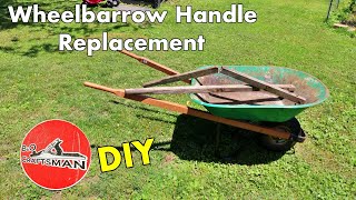 Wheelbarrow Handle Replacement DIY [upl. by Schlessel]