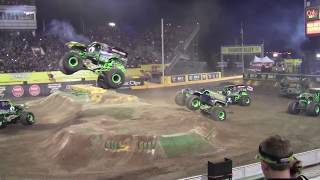 Monster Jam World Finals 18 2017 Grave Digger 35th Anniversary Freestyle Night Encore [upl. by Adnoval]