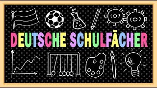 Deutsch lernen Schule amp Schulfächer  German lesson intermediate school subjects A2  B1  B2 [upl. by Filemon]