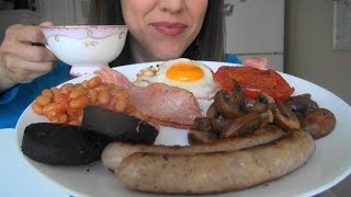 SassEsnacks ASMR Full English Breakfast  English Fry Up  Show amp Tell  Whisper Ramble Eat [upl. by Otrebide305]