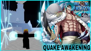 UNLOCK ALL QUAKE AWAKENING SKILL  SHOWCASE IN BLOX FRUITS  PART 20 [upl. by Val]