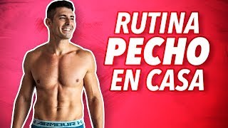 💪 RUTINA DE PECHO EN CASA  Ejercicios para PECTORALES en 10 minutos [upl. by Eatnuahs]