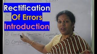 1 quotRectification Of Errorsquot Chapter Introduction By DrDevika Bhatnagar [upl. by Niwhsa452]