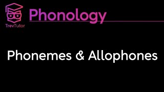 Phonology Phonemes Allophones and Minimal Pairs [upl. by Anaher]