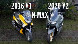 Review  NMAX 155 2020 V2 and comparison with V1 2016 Malaysia Spec [upl. by Dobb216]