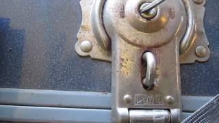 How to Open an Old Vintage Antique Trunk or Chest Lock [upl. by Colby519]