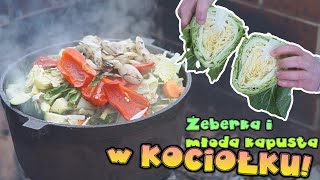 Kociołek żeberka i młoda kapusta [upl. by Karlens]