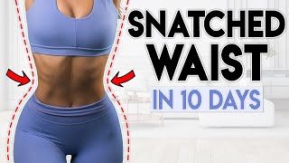 SNATCHED WAIST amp ABS in 10 Days  5 minute Home Workout [upl. by Airamak]