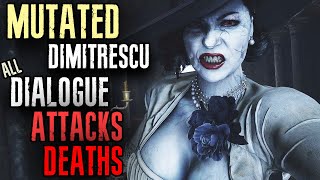 MUTATED LADY DIMITRESCU BOSS FIGHT  All Deaths Attacks and Dialogue  Resident Evil 8 Village [upl. by Airt]